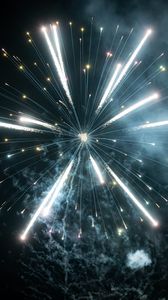 Preview wallpaper fireworks, glow, sparks, smoke