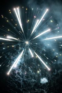 Preview wallpaper fireworks, glow, sparks, smoke