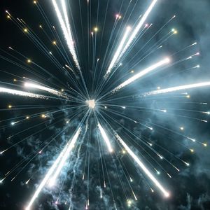 Preview wallpaper fireworks, glow, sparks, smoke