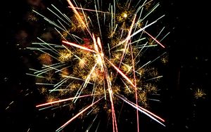 Preview wallpaper fireworks, lights, dark, holiday
