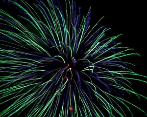 Preview wallpaper fireworks, lights, sparks, darkness, holiday