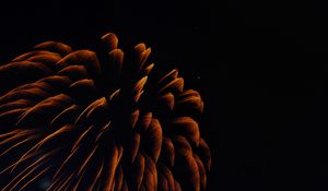 Preview wallpaper fireworks, long exposure, sparks, dark