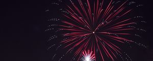 Preview wallpaper fireworks, salute, holiday, night, sky