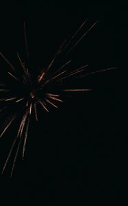 Preview wallpaper fireworks, salute, sparks, night, dark