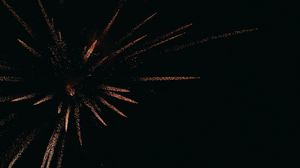 Preview wallpaper fireworks, salute, sparks, night, dark