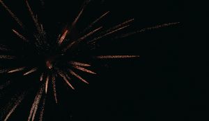 Preview wallpaper fireworks, salute, sparks, night, dark