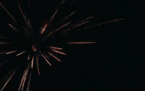 Preview wallpaper fireworks, salute, sparks, night, dark