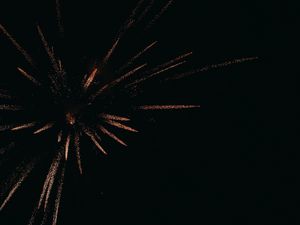 Preview wallpaper fireworks, salute, sparks, night, dark