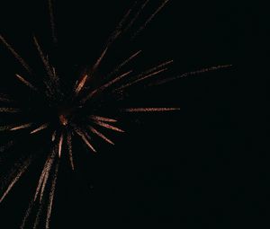 Preview wallpaper fireworks, salute, sparks, night, dark