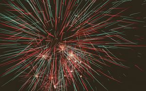 Preview wallpaper fireworks, salute, sparks, colorful, night, darkness
