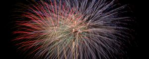 Preview wallpaper fireworks, salute, sparks, dark, sky