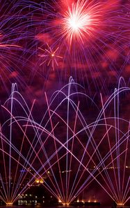 Preview wallpaper fireworks, salute, sparks, sky, holiday