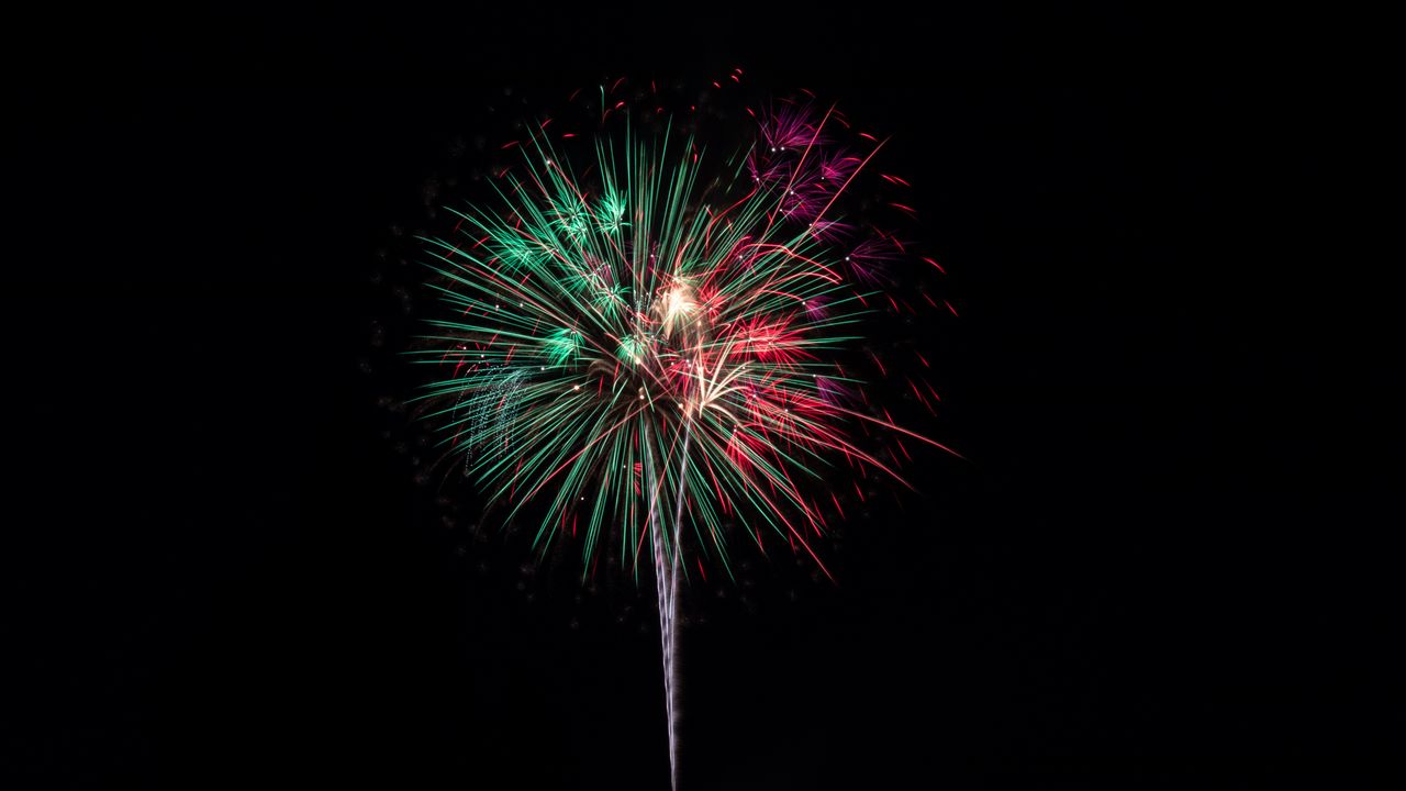 Wallpaper fireworks, salute, sparks, colorful
