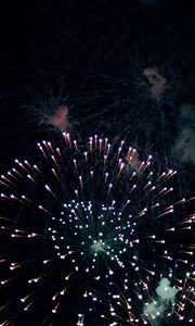 Preview wallpaper fireworks, sky, holiday, night