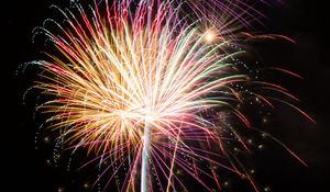 Preview wallpaper fireworks, sky, sparks, holiday
