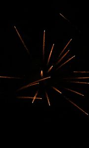 Preview wallpaper fireworks, sparks, black, night