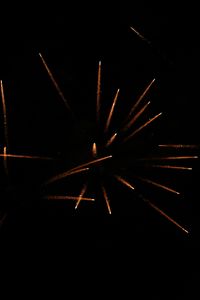 Preview wallpaper fireworks, sparks, black, night