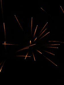 Preview wallpaper fireworks, sparks, black, night