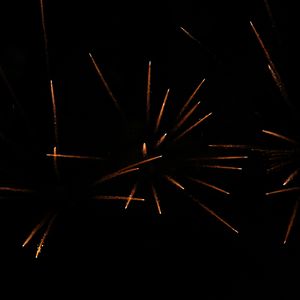 Preview wallpaper fireworks, sparks, black, night