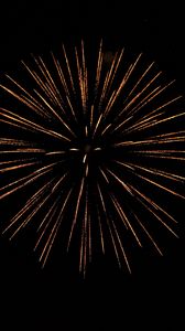 Preview wallpaper fireworks, sparks, black, night, holiday