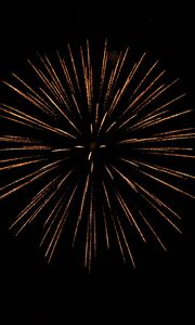 Preview wallpaper fireworks, sparks, black, night, holiday