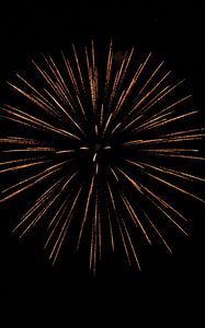 Preview wallpaper fireworks, sparks, black, night, holiday