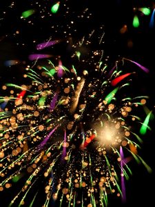 Preview wallpaper fireworks, sparks, colorful, shine, celebration