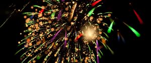 Preview wallpaper fireworks, sparks, colorful, shine, celebration