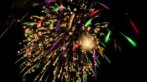 Preview wallpaper fireworks, sparks, colorful, shine, celebration