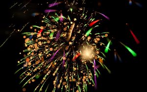 Preview wallpaper fireworks, sparks, colorful, shine, celebration