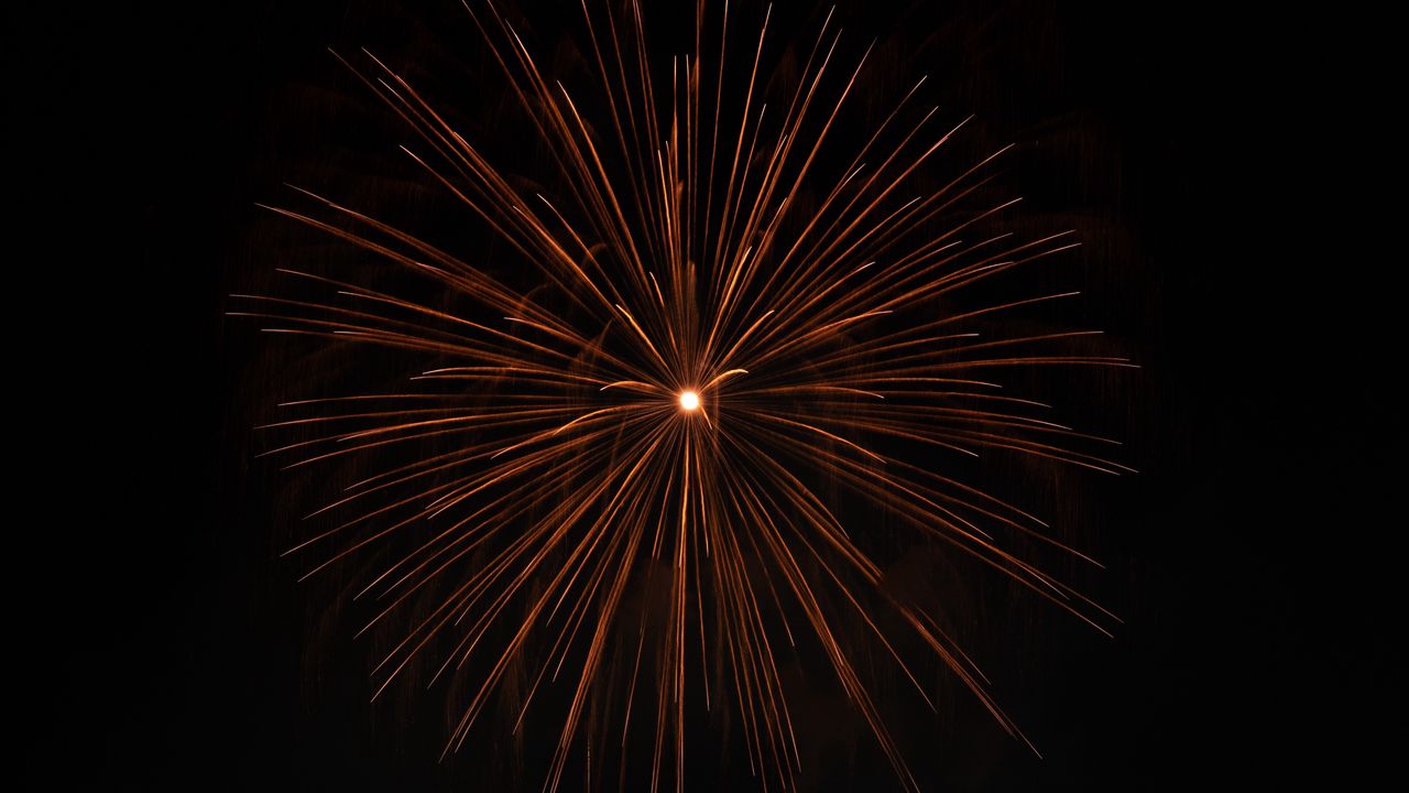 Wallpaper fireworks, sparks, dark, holiday