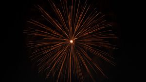 Preview wallpaper fireworks, sparks, dark, holiday