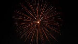 Preview wallpaper fireworks, sparks, dark, holiday