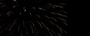 Preview wallpaper fireworks, sparks, darkness, holiday, black background