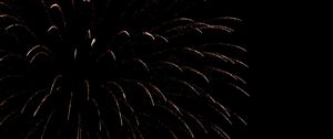 Preview wallpaper fireworks, sparks, darkness, holiday, black background