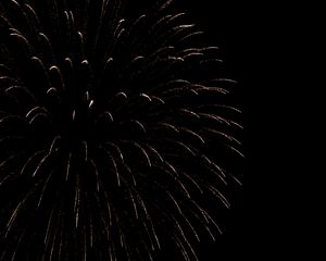 Preview wallpaper fireworks, sparks, darkness, holiday, black background