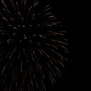 Preview wallpaper fireworks, sparks, darkness, holiday, black background