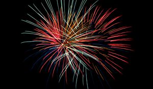 Preview wallpaper fireworks, sparks, darkness, holiday