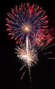Preview wallpaper fireworks, sparks, explosion, lights