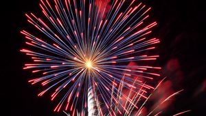 Preview wallpaper fireworks, sparks, explosion, lights