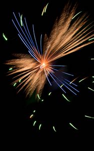 Preview wallpaper fireworks, sparks, explosion, lights, night, dark