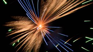 Preview wallpaper fireworks, sparks, explosion, lights, night, dark