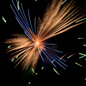 Preview wallpaper fireworks, sparks, explosion, lights, night, dark