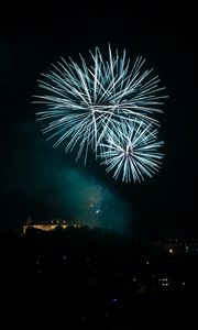 Preview wallpaper fireworks, sparks, explosion, light, dark