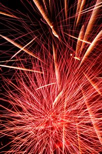 Preview wallpaper fireworks, sparks, explosion, light, red