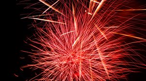 Preview wallpaper fireworks, sparks, explosion, light, red