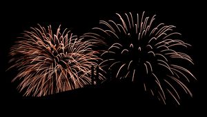 Preview wallpaper fireworks, sparks, explosion, night, dark