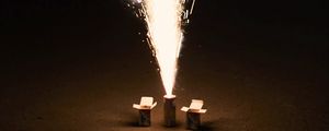 Preview wallpaper fireworks, sparks, explosion, dark