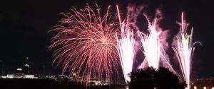 Preview wallpaper fireworks, sparks, explosion, night, celebration, dark