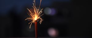Preview wallpaper fireworks, sparks, fire, dark